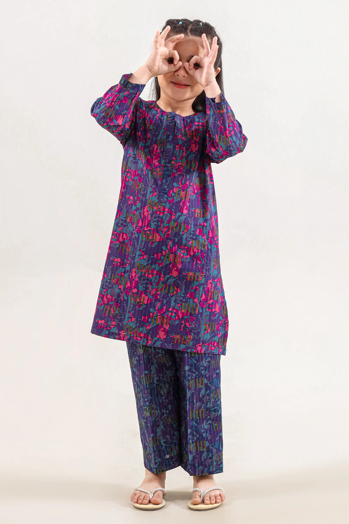 Printed Lawn Stitched 2 Piece (Shirt/Trouser) For Kids