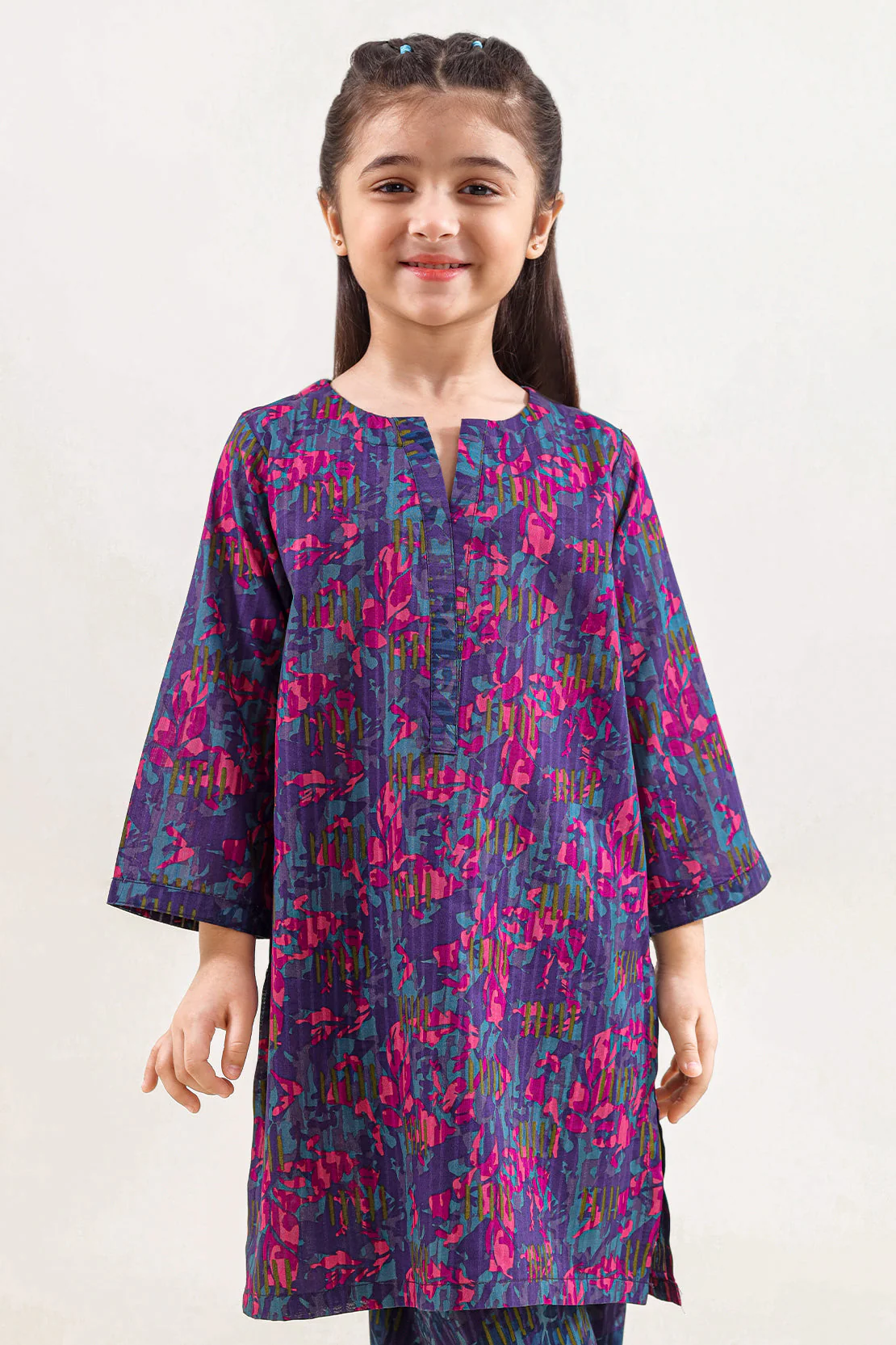 Printed Lawn Stitched 2 Piece (Shirt/Trouser) For Kids - Image 2