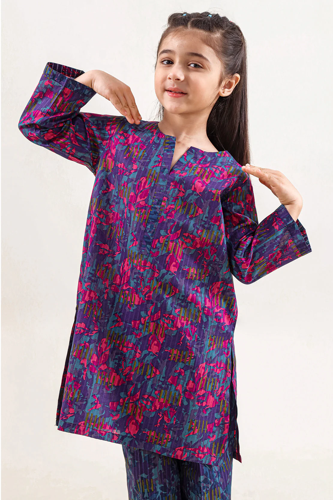Printed Lawn Stitched 2 Piece (Shirt/Trouser) For Kids - Image 3
