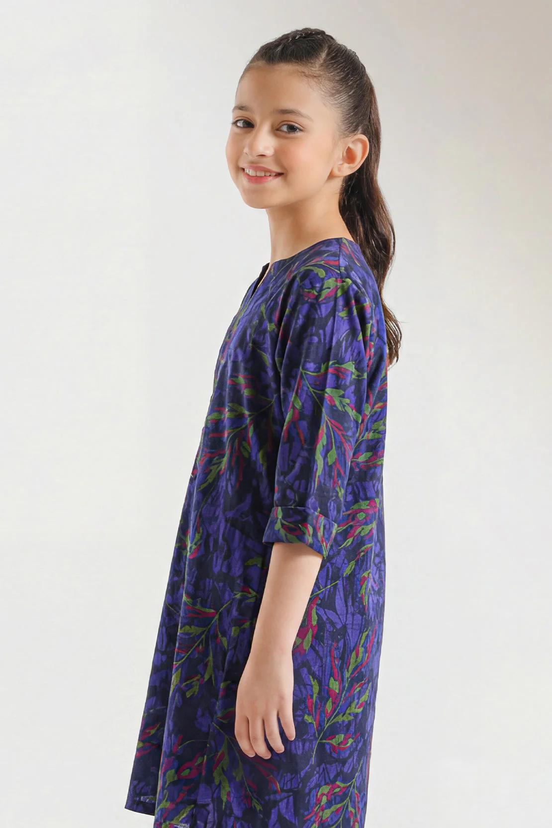 Printed Lawn Stitched 2 Piece (Shirt/Trouser) For Kids - Image 2