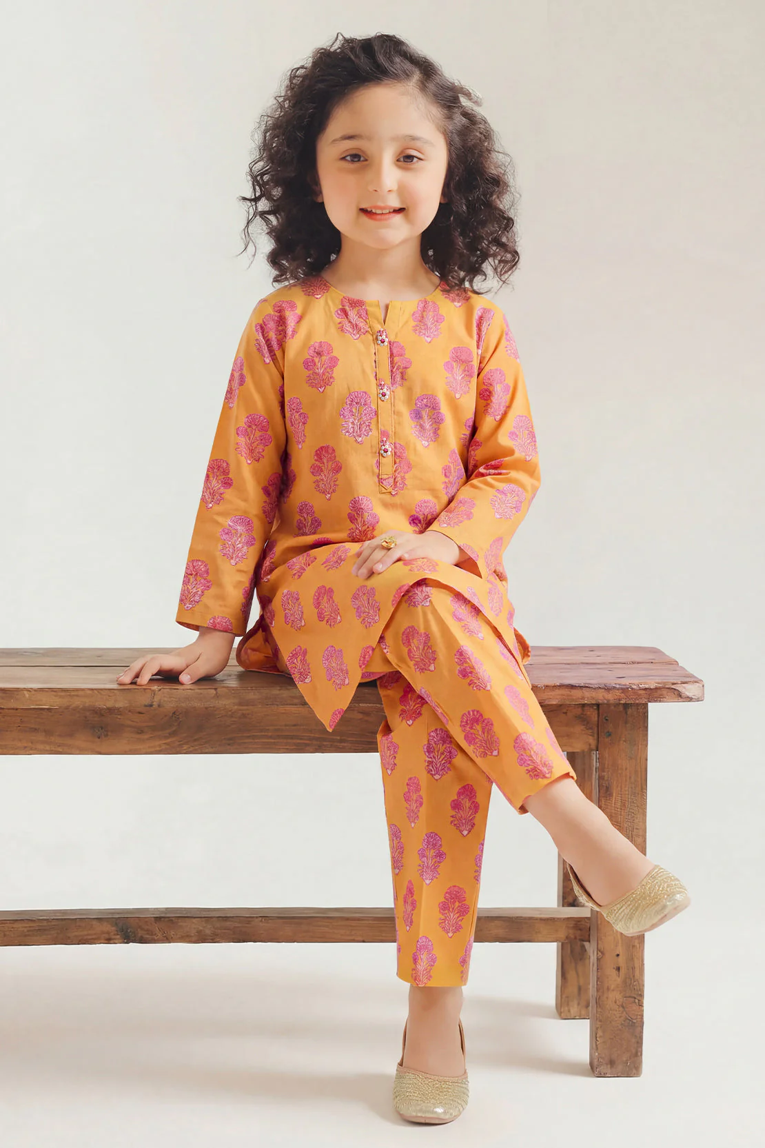 Printed Lawn Stitched 2 Piece (Shirt/Trouser) For Kids