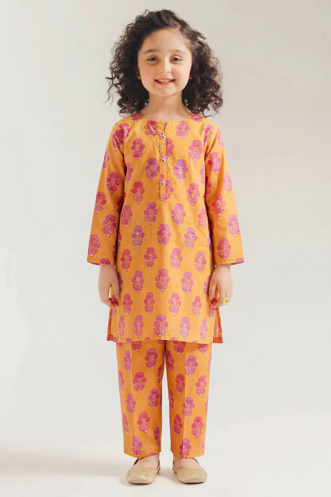 Printed Lawn Stitched 2 Piece (Shirt/Trouser) For Kids - Image 2