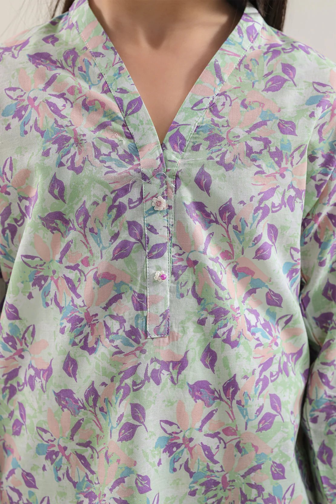 Printed Lawn Stitched 2 Piece (Shirt/Trouser) For Kids - Image 3