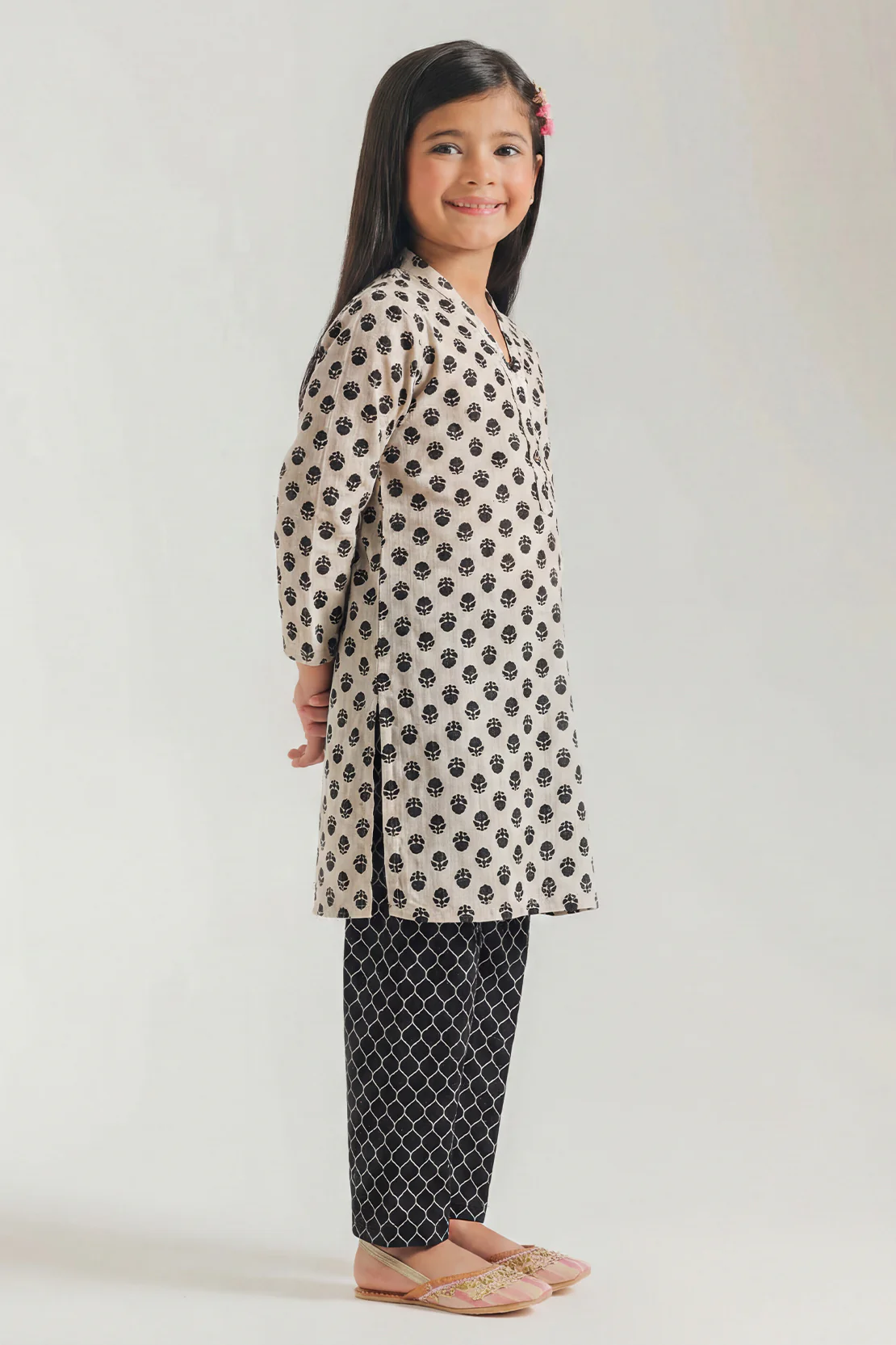Printed Lawn Stitched 2 Piece (Shirt/Trouser) For Kids