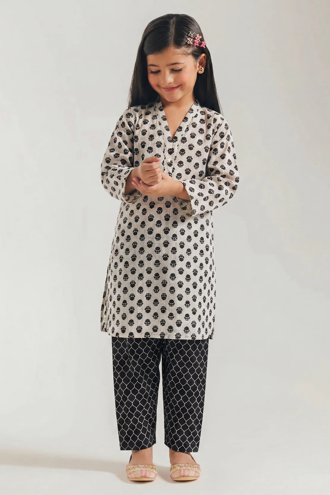 Printed Lawn Stitched 2 Piece (Shirt/Trouser) For Kids - Image 2