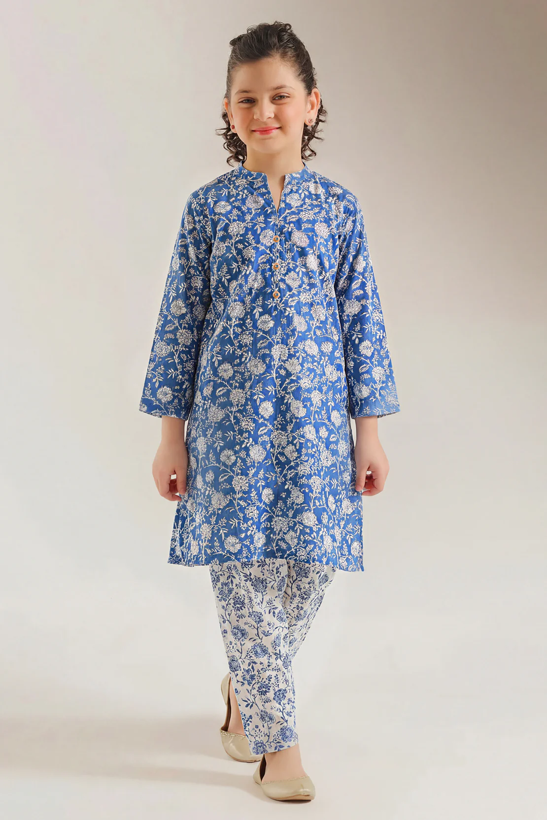 Printed Lawn Stitched 2 Piece (Shirt/Trouser) For Kids - Image 3