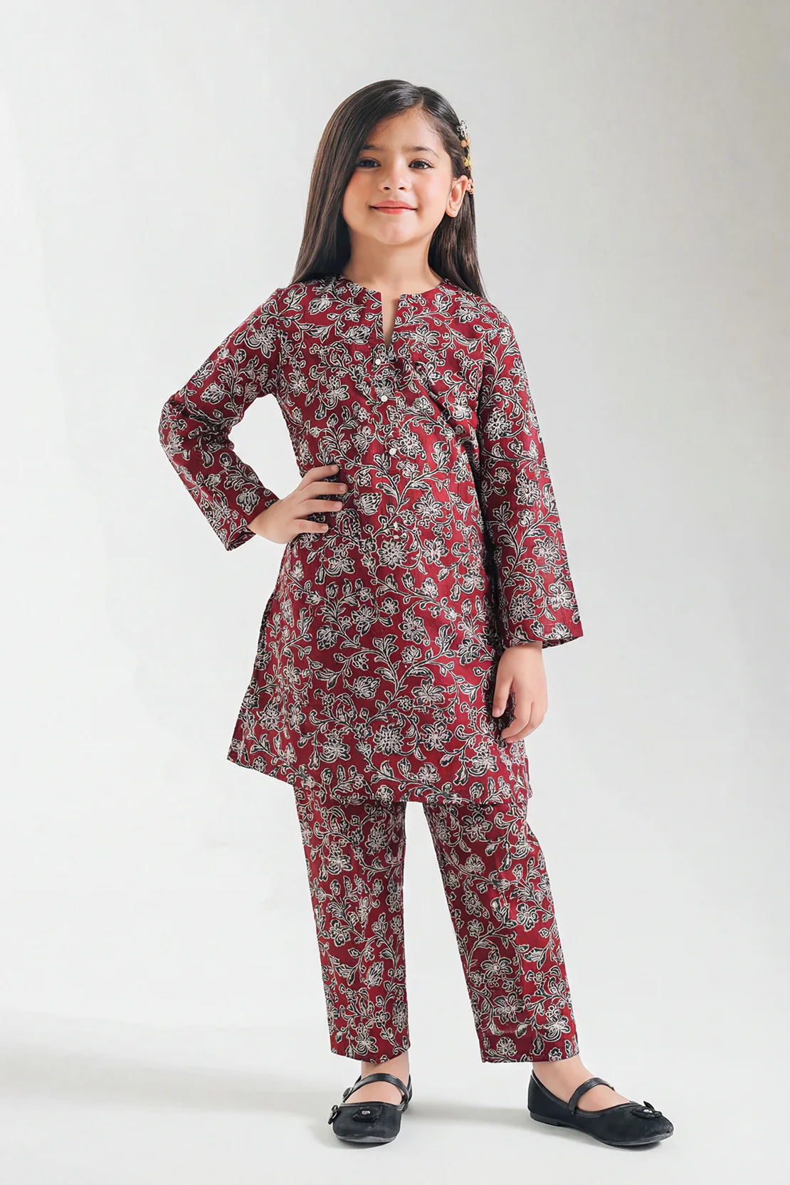 Printed Lawn Stitched 2 Piece (Shirt/Trouser) For Kids