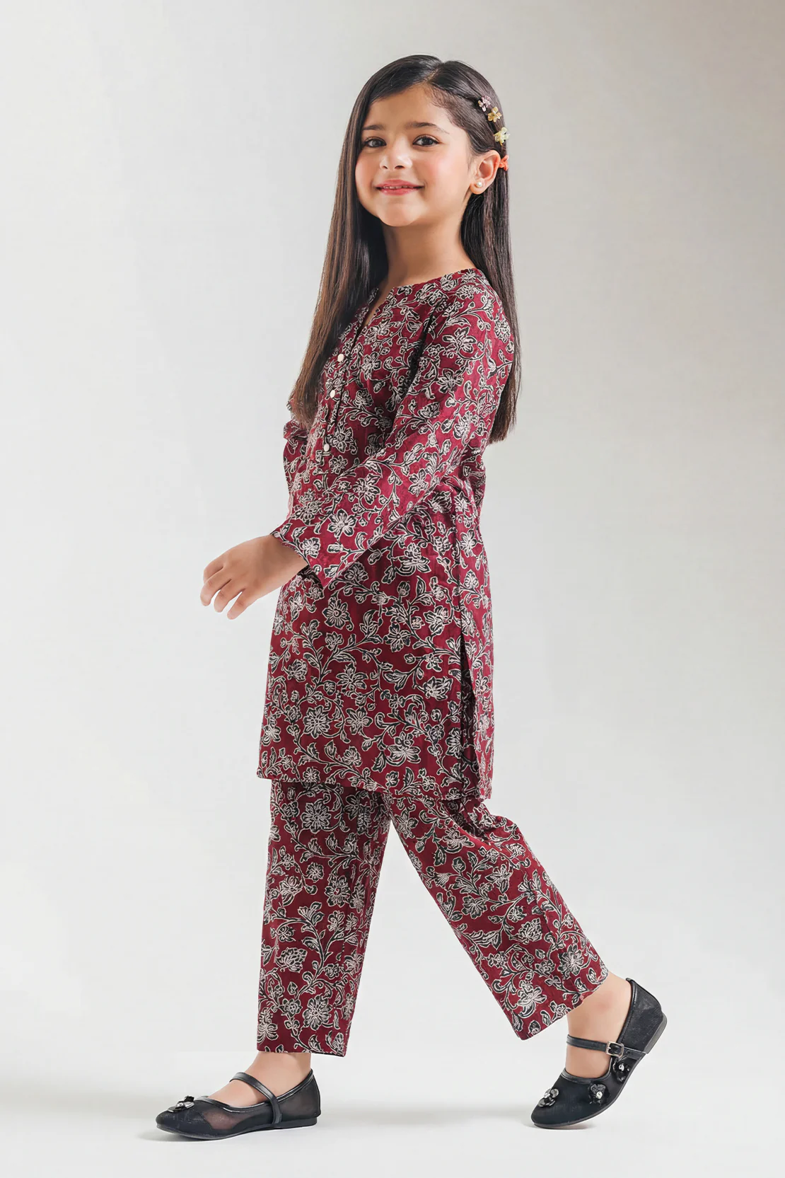 Printed Lawn Stitched 2 Piece (Shirt/Trouser) For Kids - Image 2