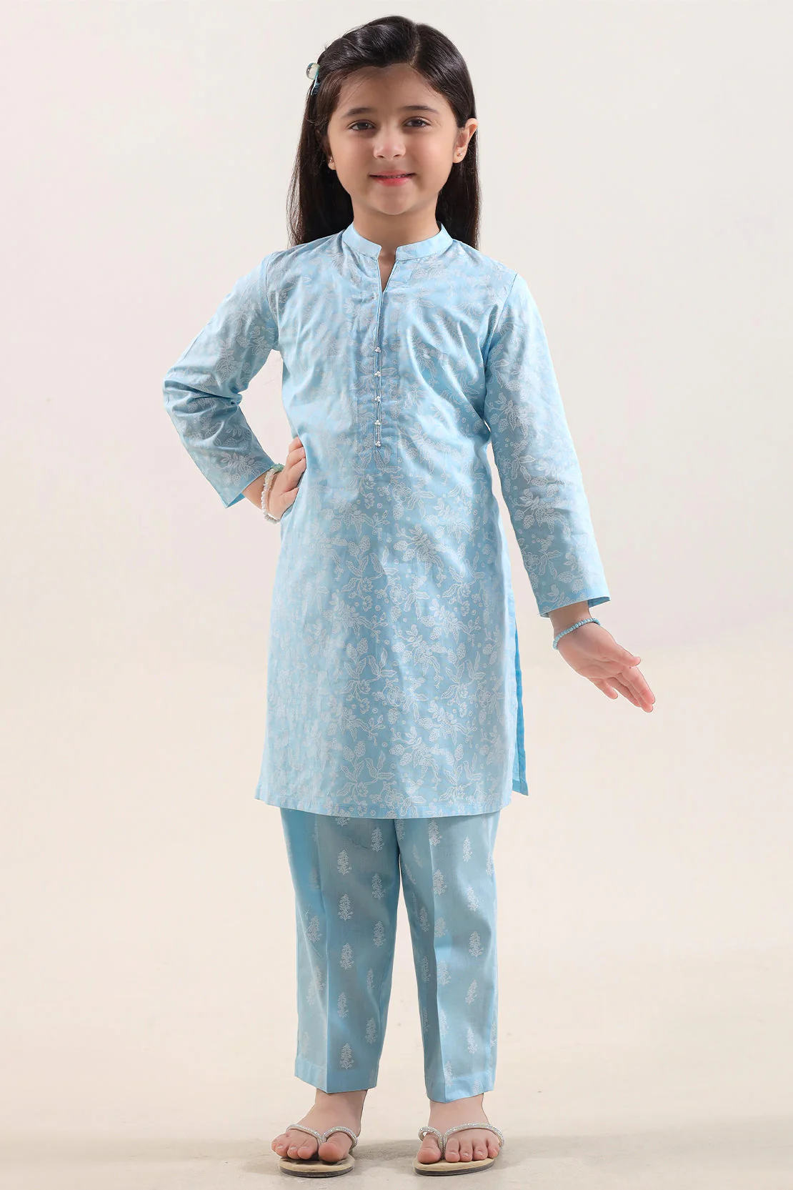 Printed Lawn Stitched 2 Piece (Shirt/Trouser) For Kids