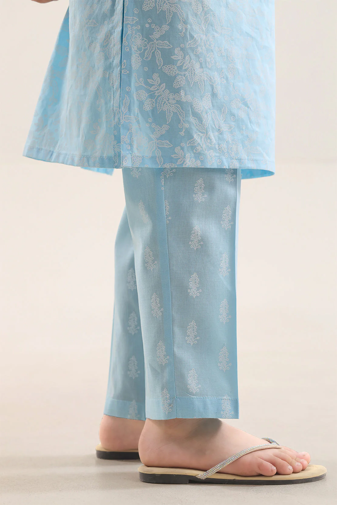 Printed Lawn Stitched 2 Piece (Shirt/Trouser) For Kids - Image 6
