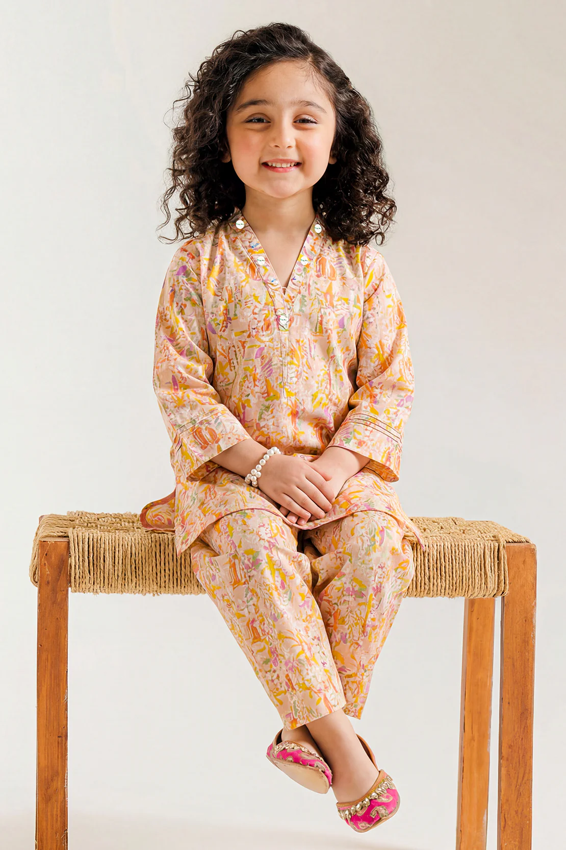 Printed Lawn Stitched 2 Piece (Shirt/Trouser) For Kids