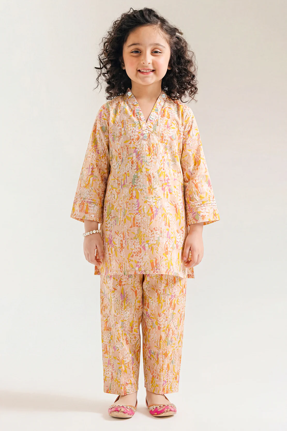 Printed Lawn Stitched 2 Piece (Shirt/Trouser) For Kids - Image 2