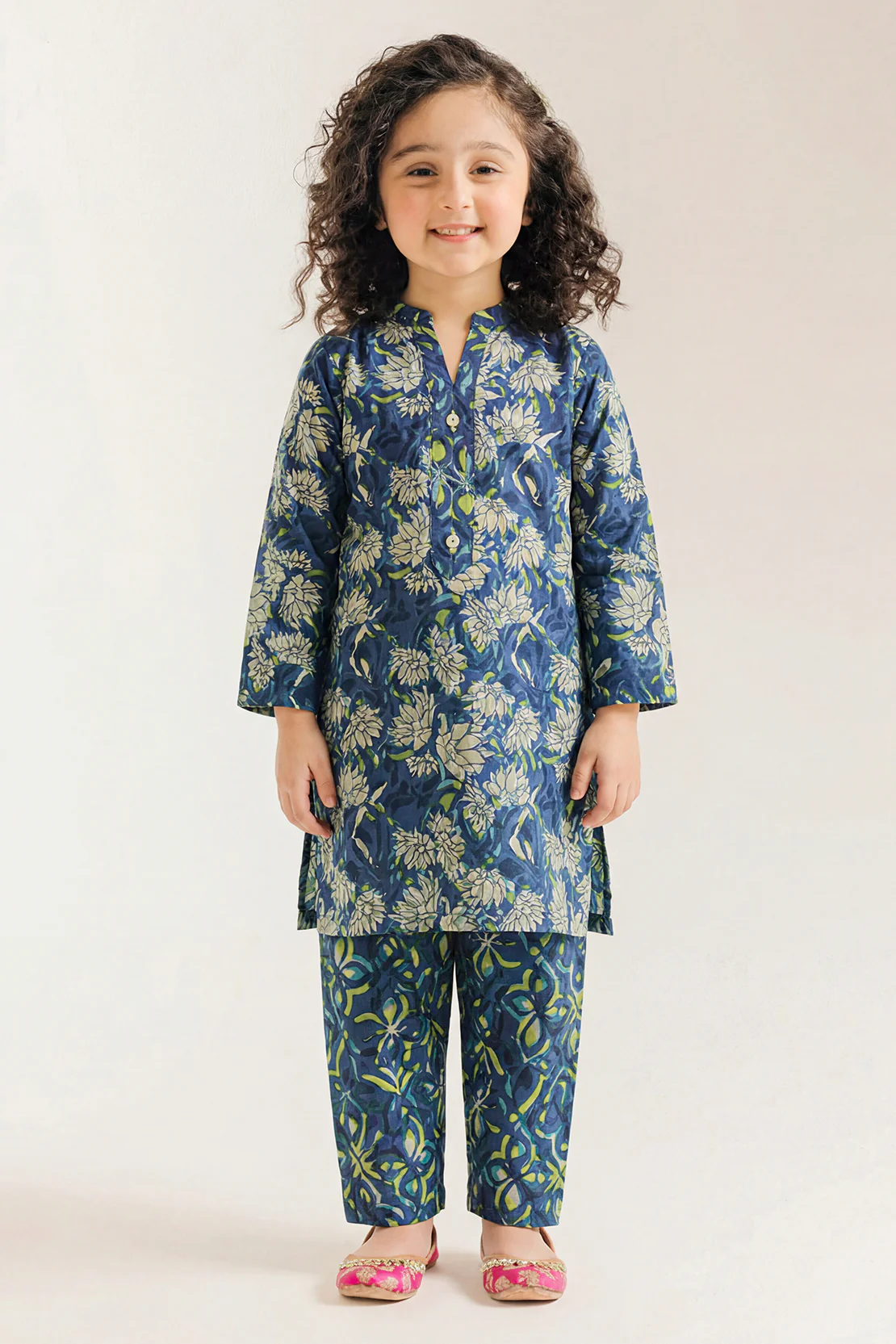 Printed Lawn Stitched 2 Piece (Shirt/Trouser) For Kids - Image 2