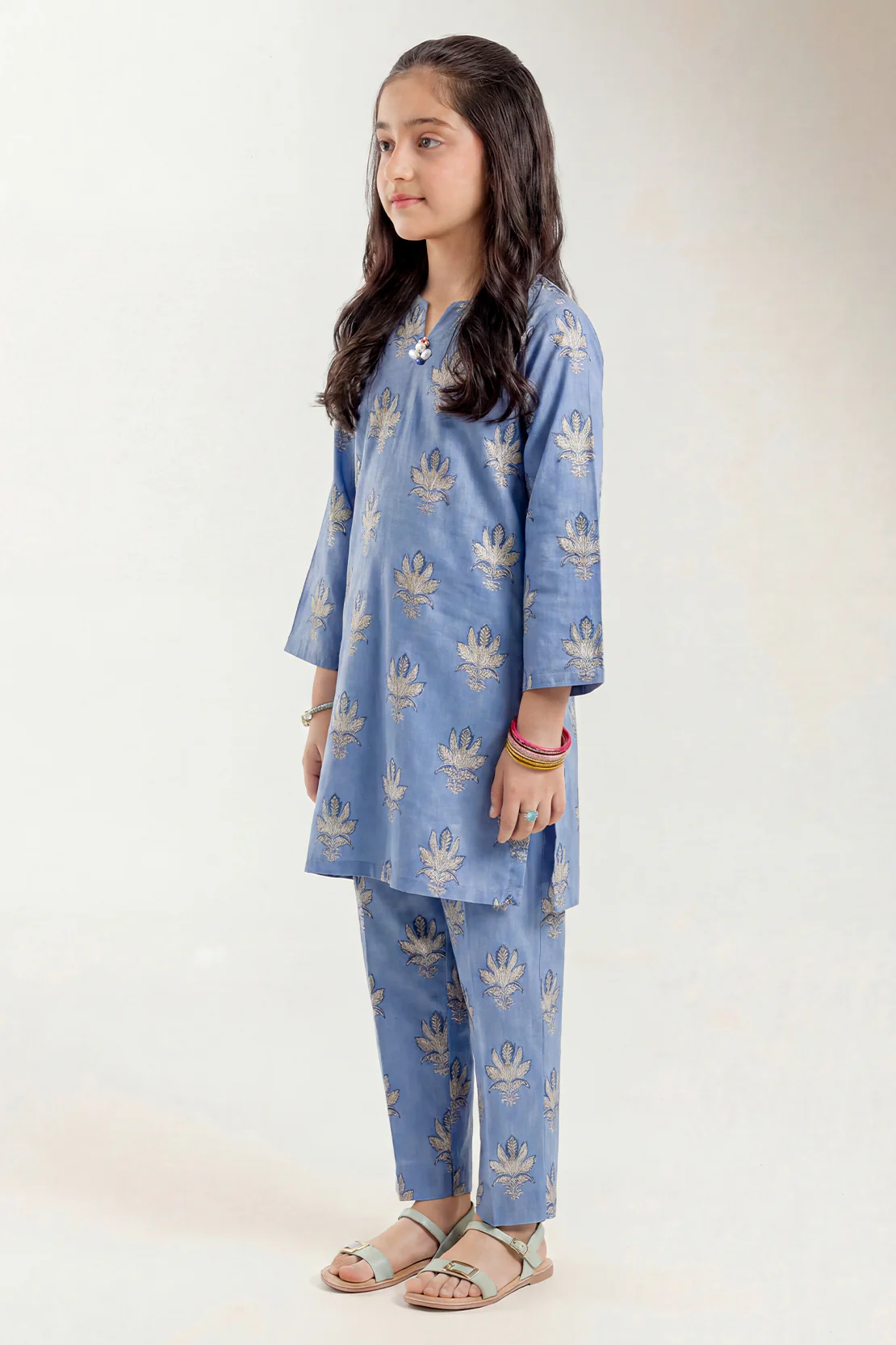 Printed Lawn Stitched 2 Piece (Shirt/Trouser) For Kids - Image 3