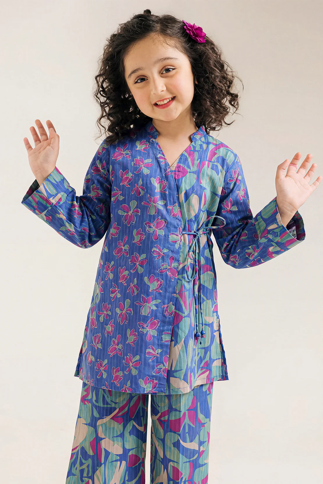 Printed Lawn Stitched 2 Piece (Shirt/Trouser) For Kids - Image 2