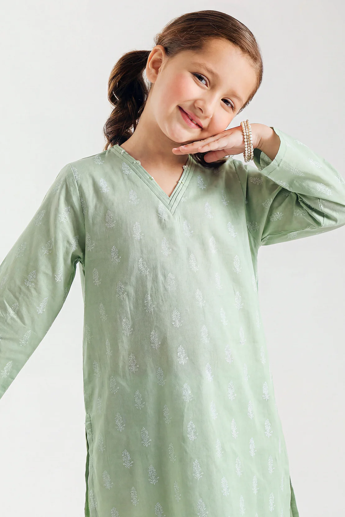 Printed Lawn Stitched 2 Piece (Shirt/Trouser) For Kids
