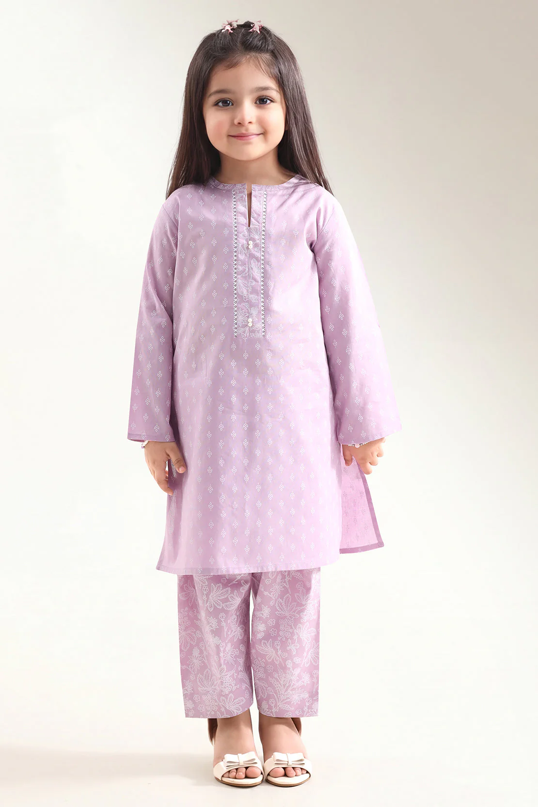 Printed Lawn Stitched 2 Piece (Shirt/Trouser) For Kids