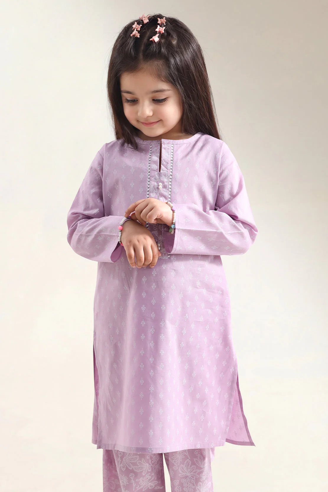 Printed Lawn Stitched 2 Piece (Shirt/Trouser) For Kids - Image 2