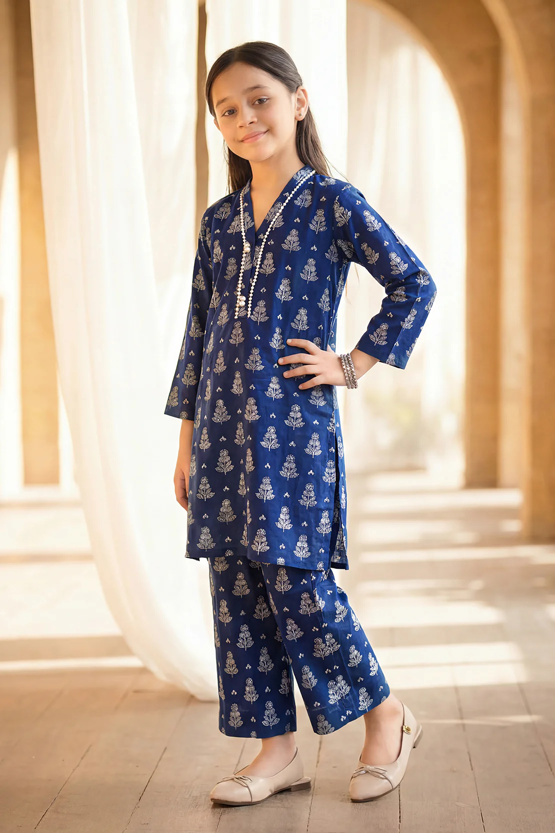 Printed Lawn Stitched 2 Piece (Shirt/Trouser) For Kids - Image 2