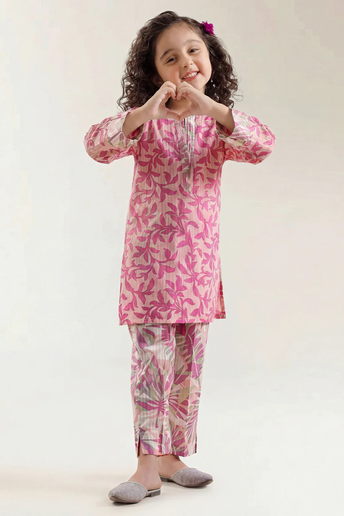 Printed Lawn Stitched 2 Piece (Shirt/Trouser) For Kids