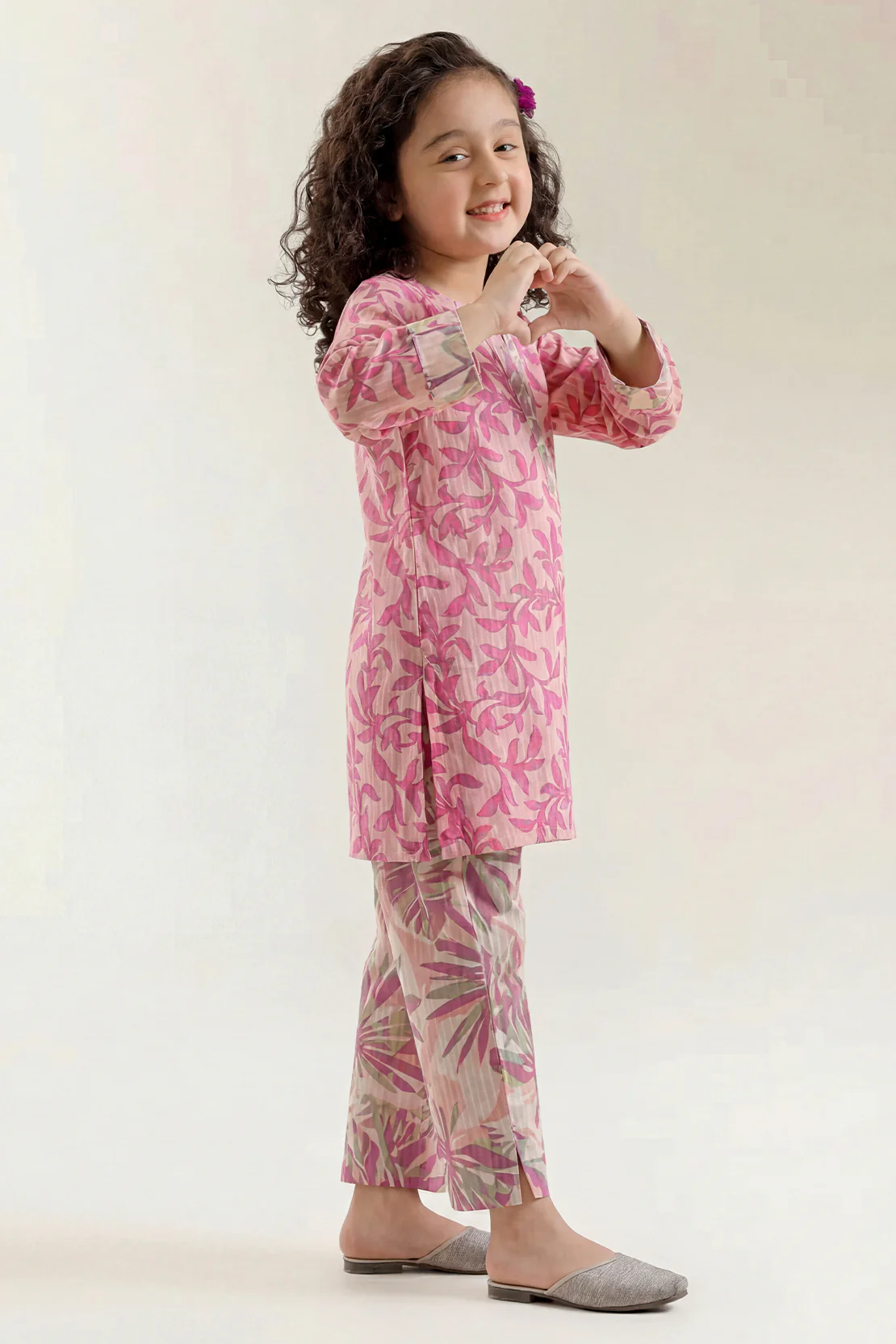 Printed Lawn Stitched 2 Piece (Shirt/Trouser) For Kids - Image 2