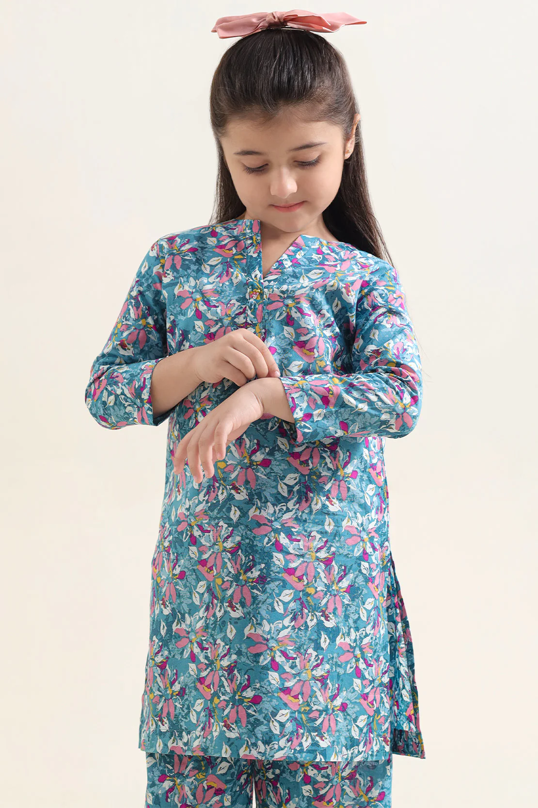 Printed Lawn Stitched 2 Piece (Shirt/Trouser) For Kids - Image 2