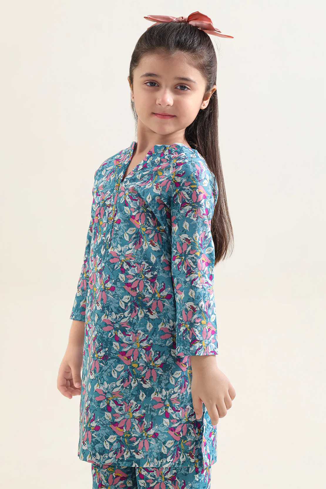 Printed Lawn Stitched 2 Piece (Shirt/Trouser) For Kids - Image 3