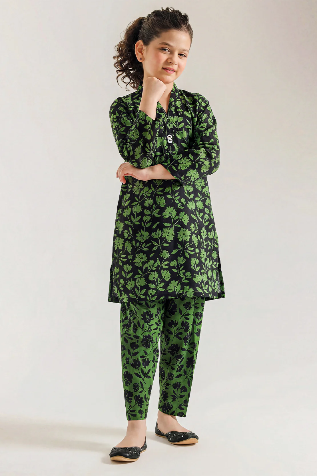 Printed Lawn Stitched 2 Piece (Shirt/Trouser) For Kids