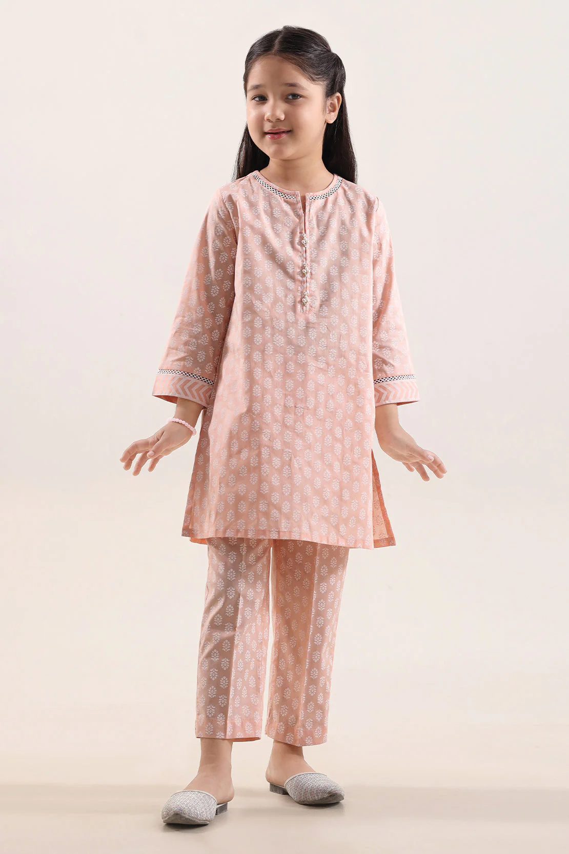 Printed Lawn Stitched 2 Piece (Shirt/Trouser) For Kids