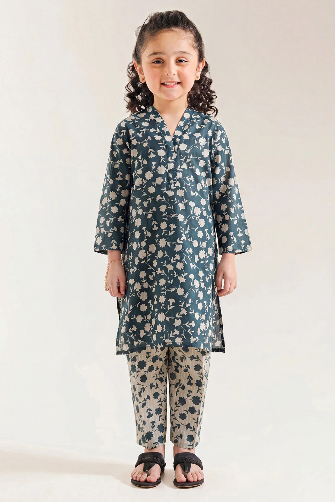 Printed Lawn Stitched 2 Piece (Shirt/Trouser) For Kids - Image 2