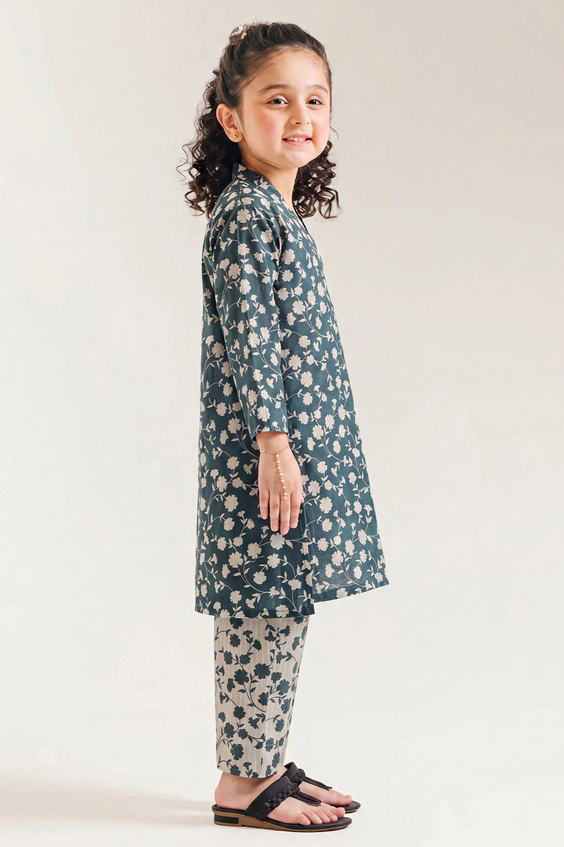 Printed Lawn Stitched 2 Piece (Shirt/Trouser) For Kids - Image 3
