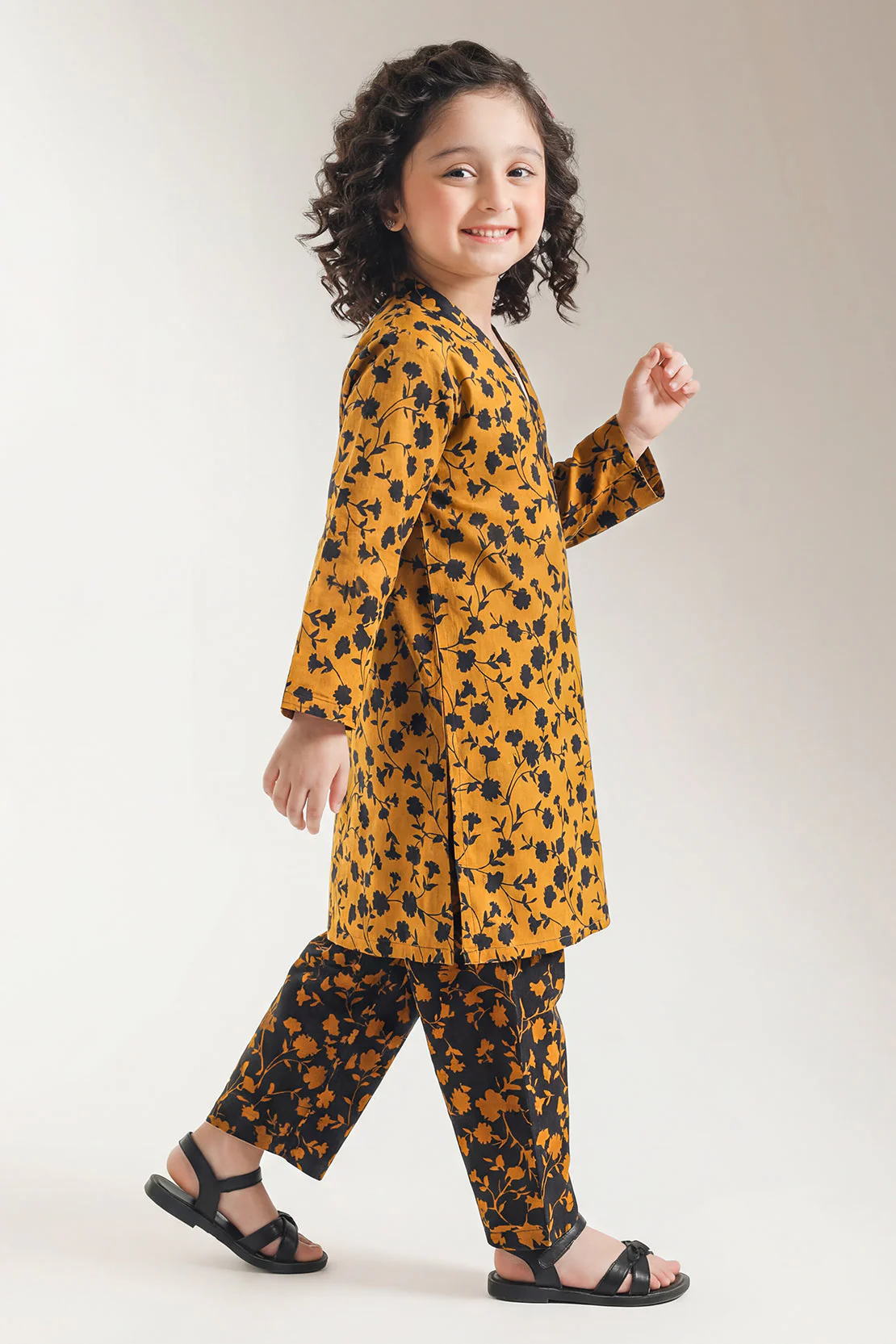 Printed Lawn Stitched 2 Piece (Shirt/Trouser) For Kids - Image 3