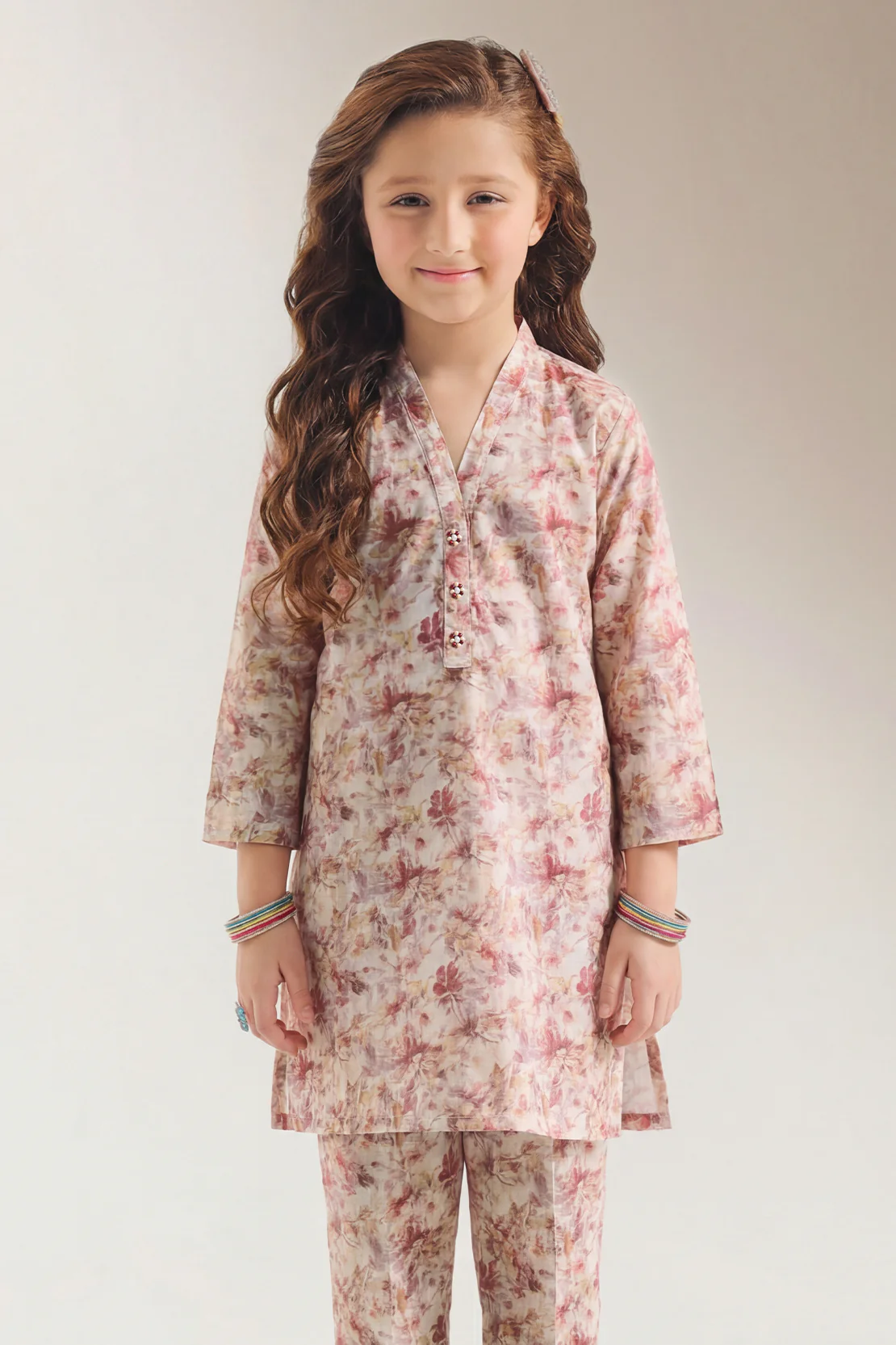 Printed Lawn Stitched 2 Piece (Shirt/Trouser) For Kids - Image 2
