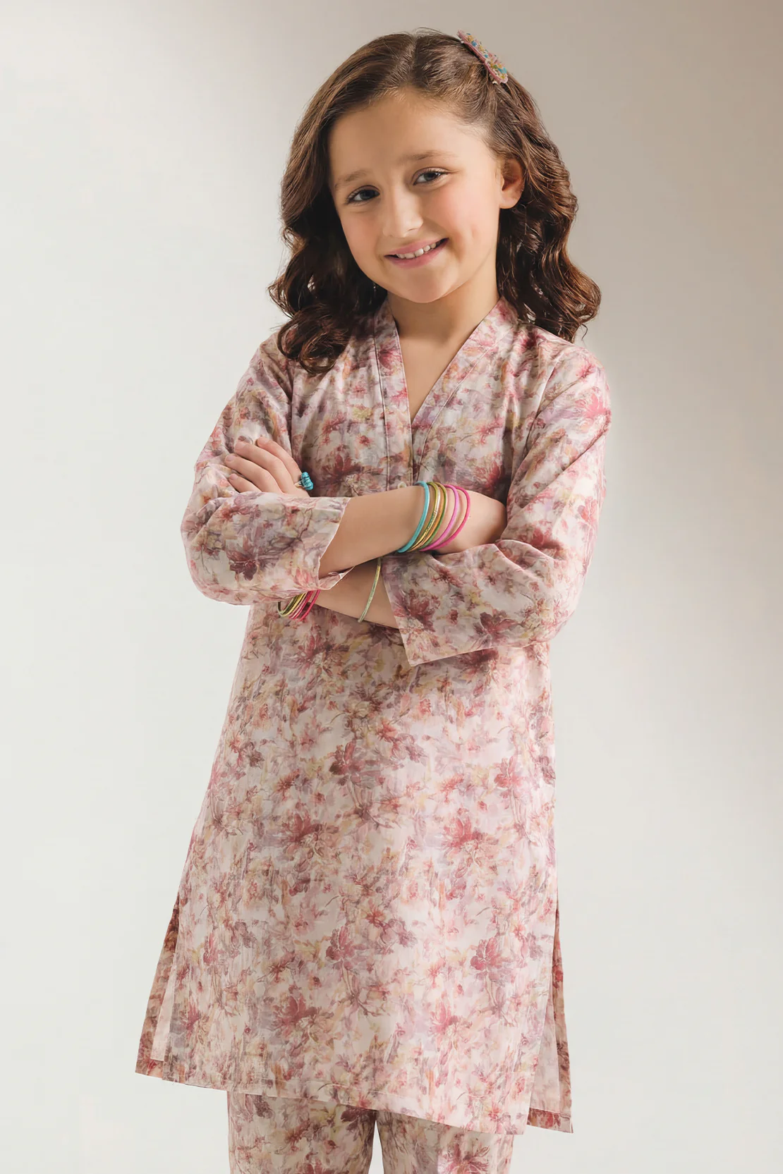 Printed Lawn Stitched 2 Piece (Shirt/Trouser) For Kids - Image 3