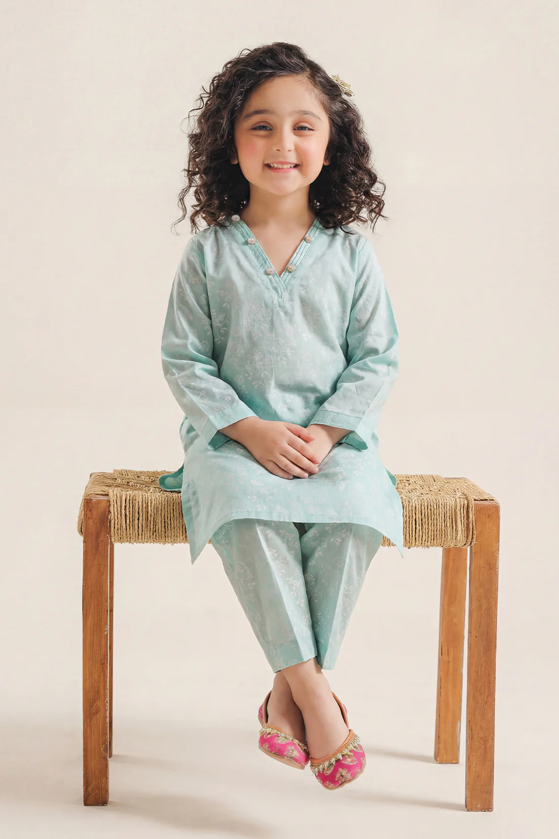 Printed Lawn Stitched 2 Piece (Shirt/Trouser) For Kids