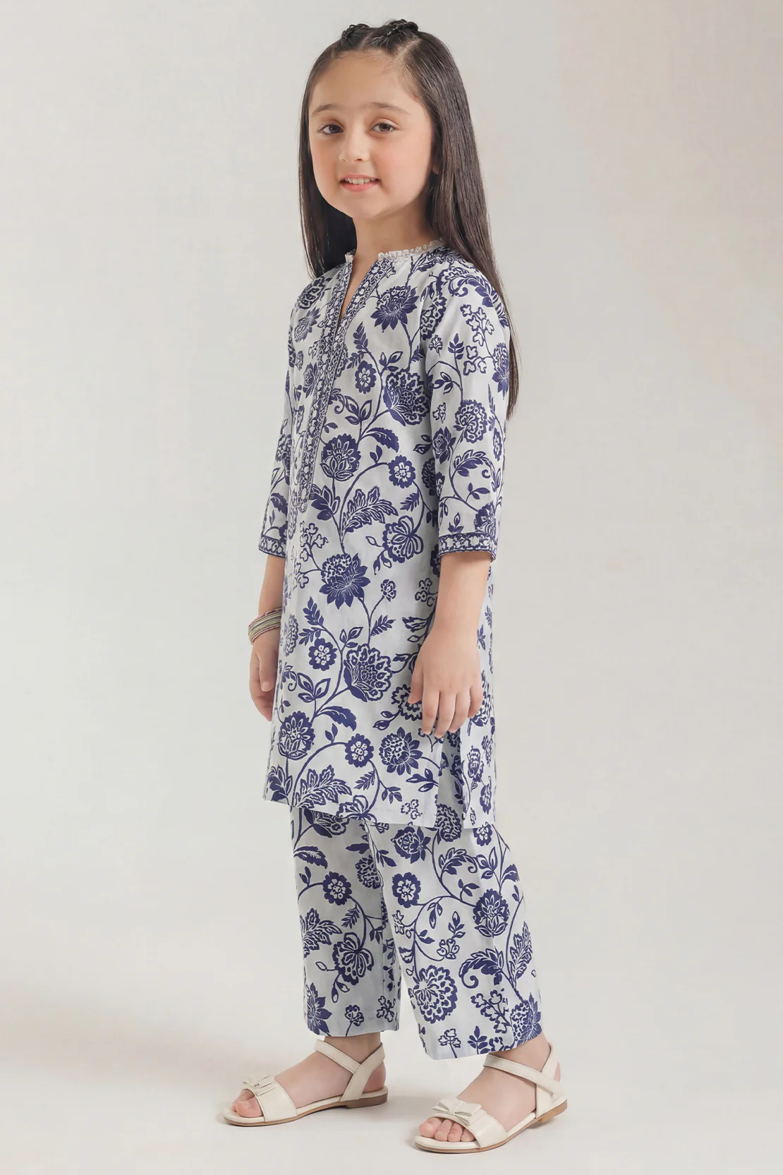 Printed Lawn Stitched 2 Piece (Shirt/Trouser) For Kids