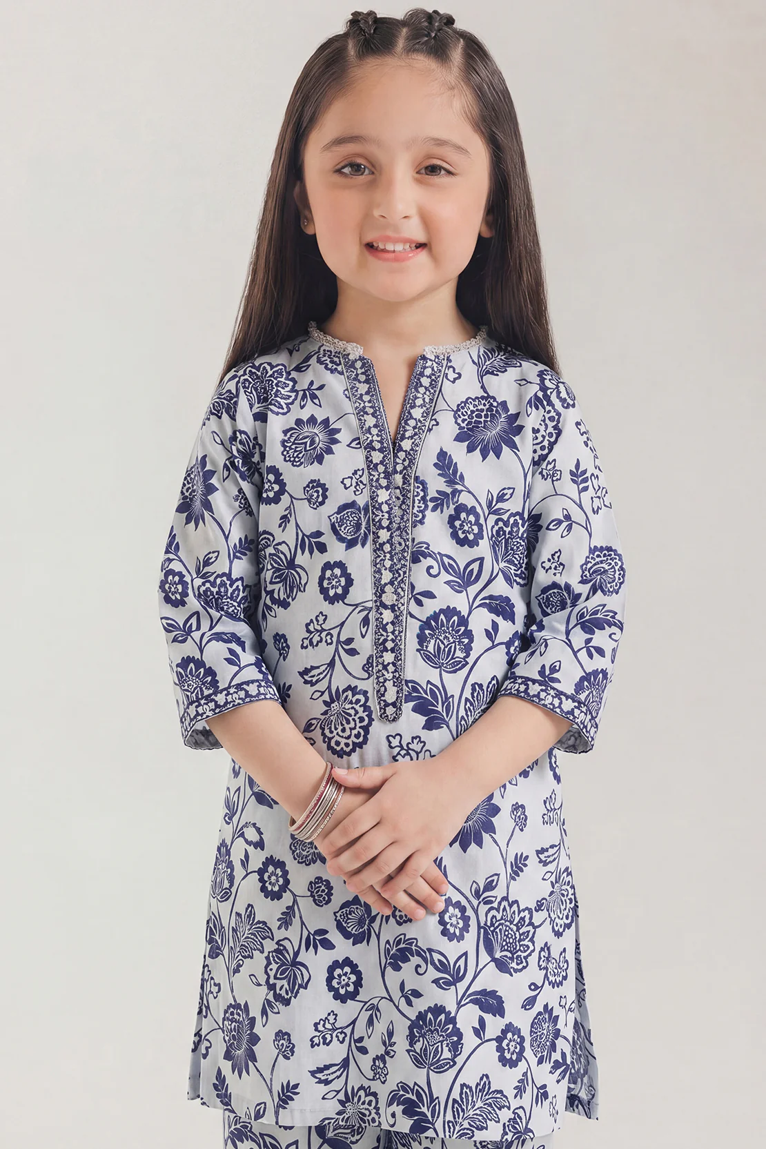 Printed Lawn Stitched 2 Piece (Shirt/Trouser) For Kids - Image 3