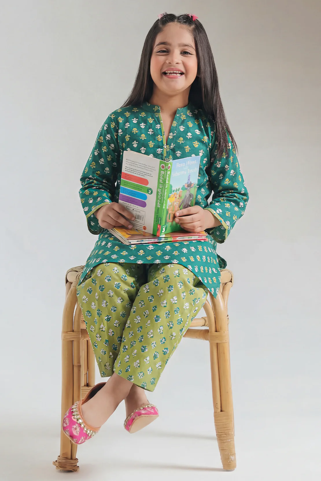 Printed Lawn Stitched 2 Piece (Shirt/Trouser) For Kids
