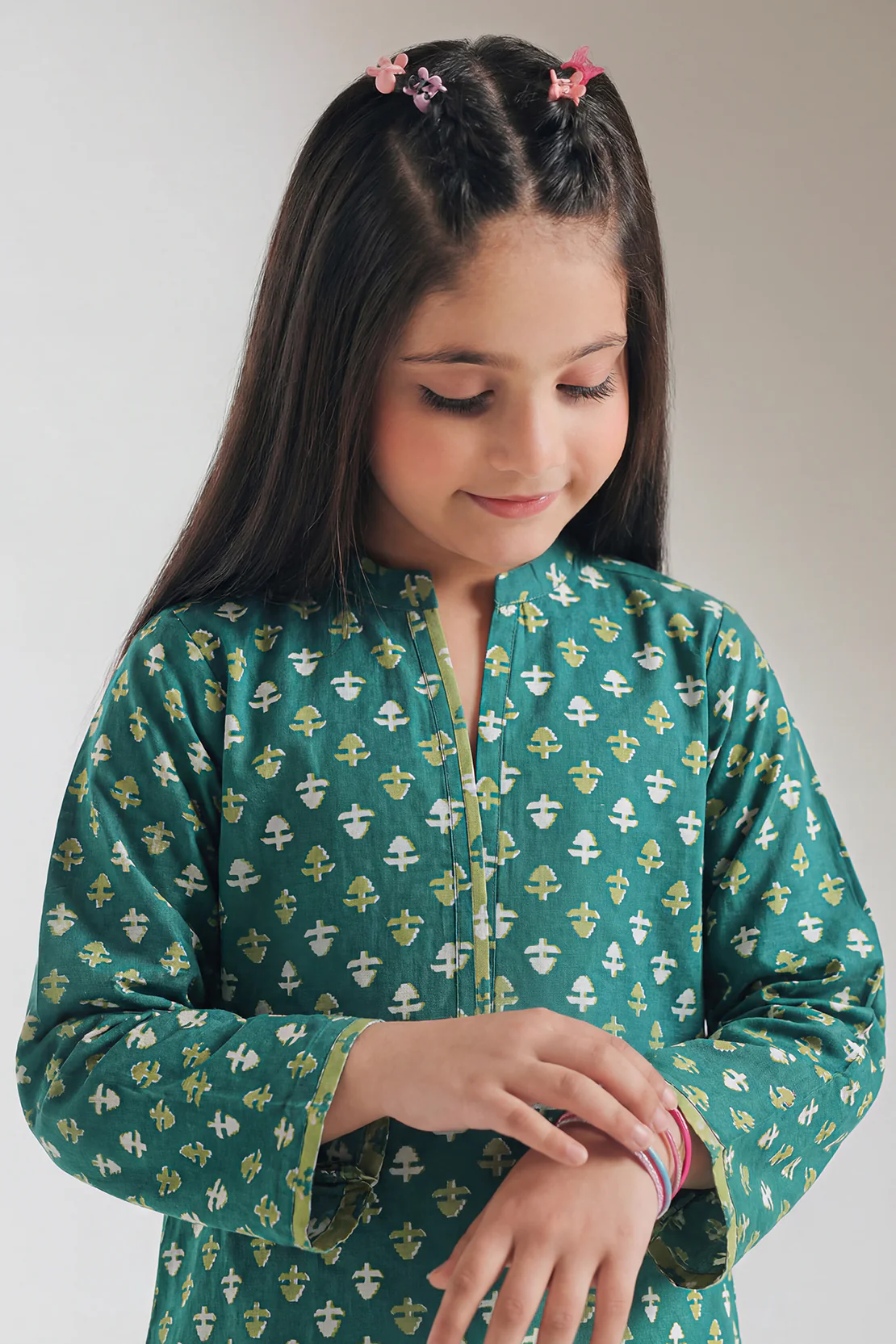 Printed Lawn Stitched 2 Piece (Shirt/Trouser) For Kids - Image 3