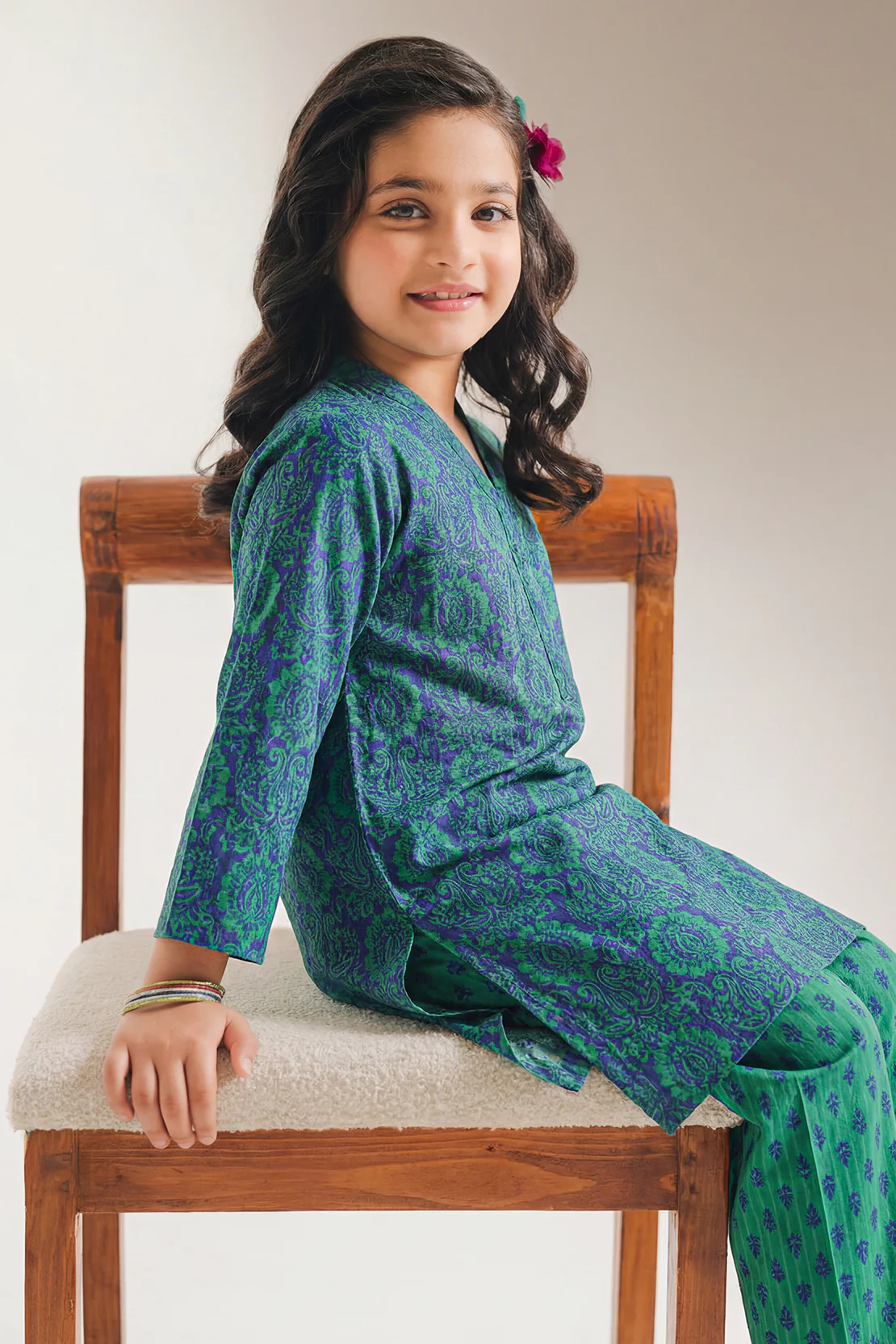 Printed Lawn Stitched 2 Piece (Shirt/Trouser) For Kids