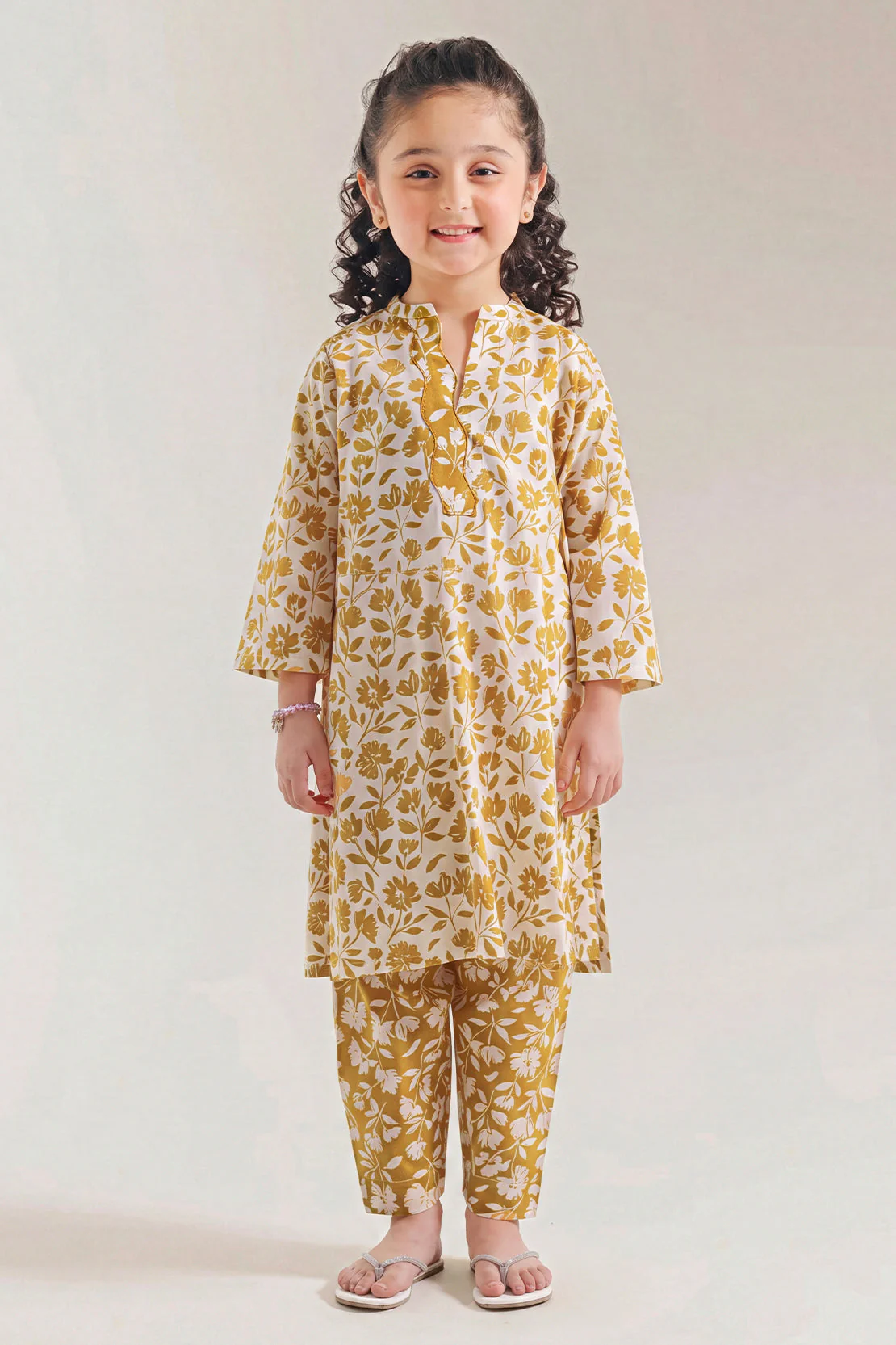 Printed Lawn Stitched 2 Piece (Shirt/Trouser) For Kids