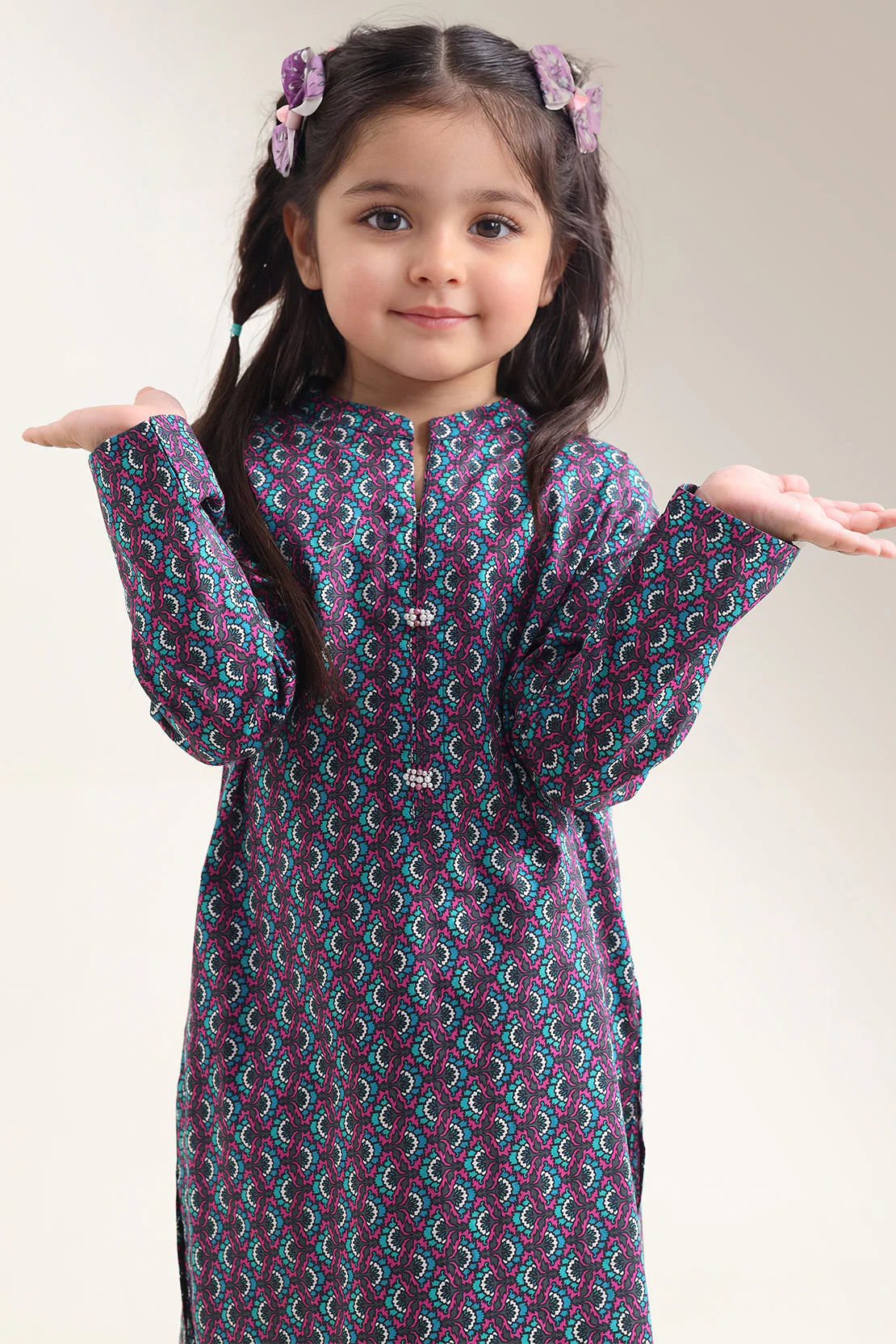Printed Lawn Stitched 2 Piece (Shirt/Trouser) For Kids - Image 2
