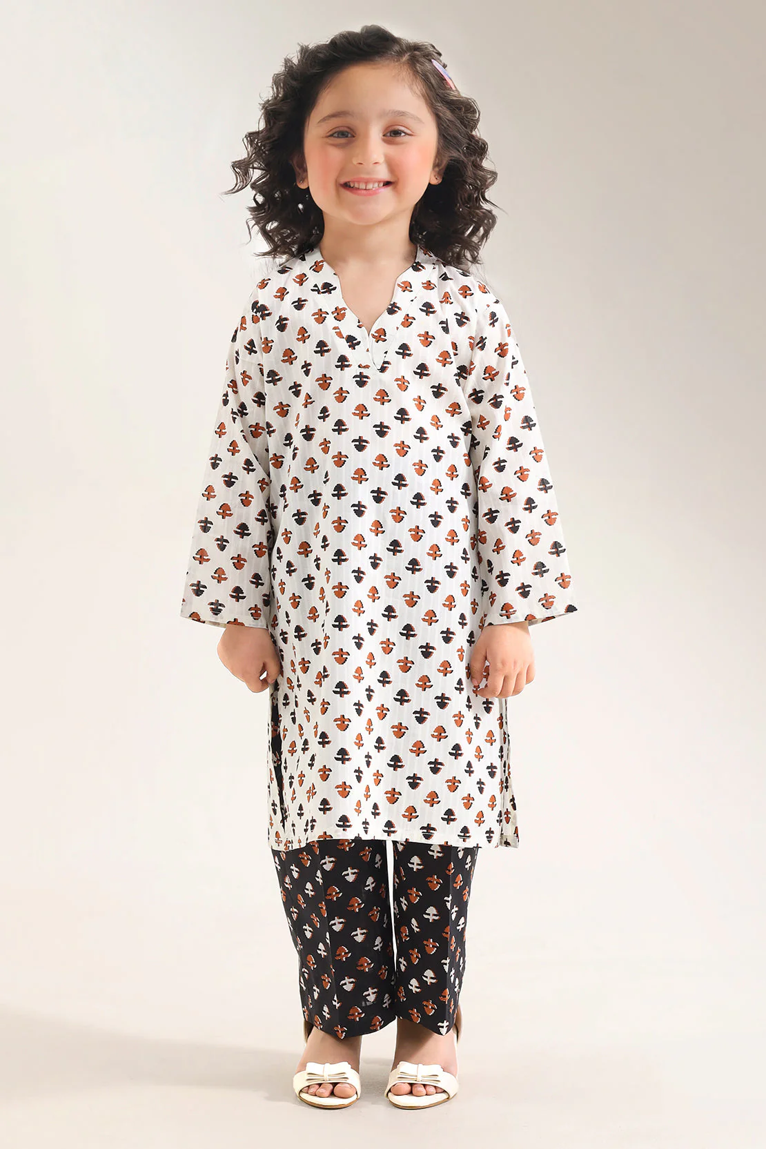 Printed Lawn Stitched 2 Piece (Shirt/Trouser) For Kids