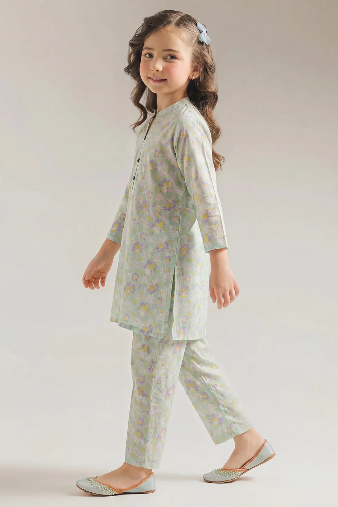 Printed Lawn Stitched 2 Piece (Shirt/Trouser) For Kids - Image 3