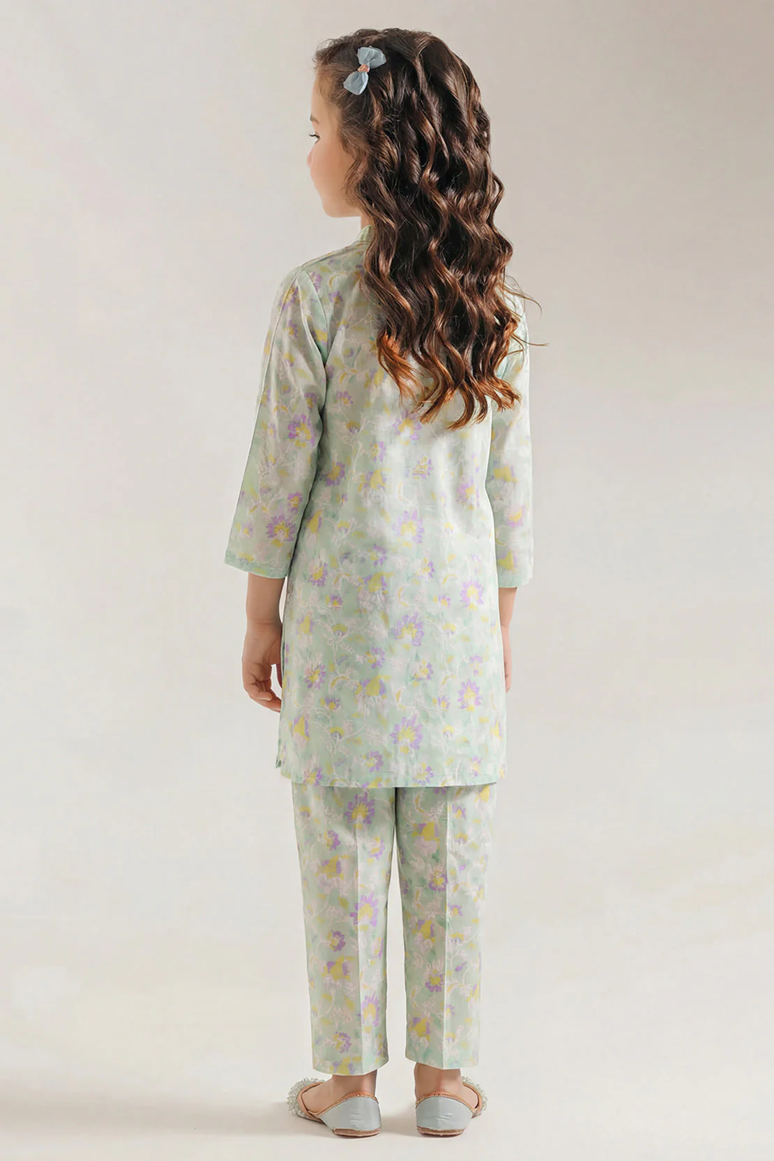 Printed Lawn Stitched 2 Piece (Shirt/Trouser) For Kids - Image 5