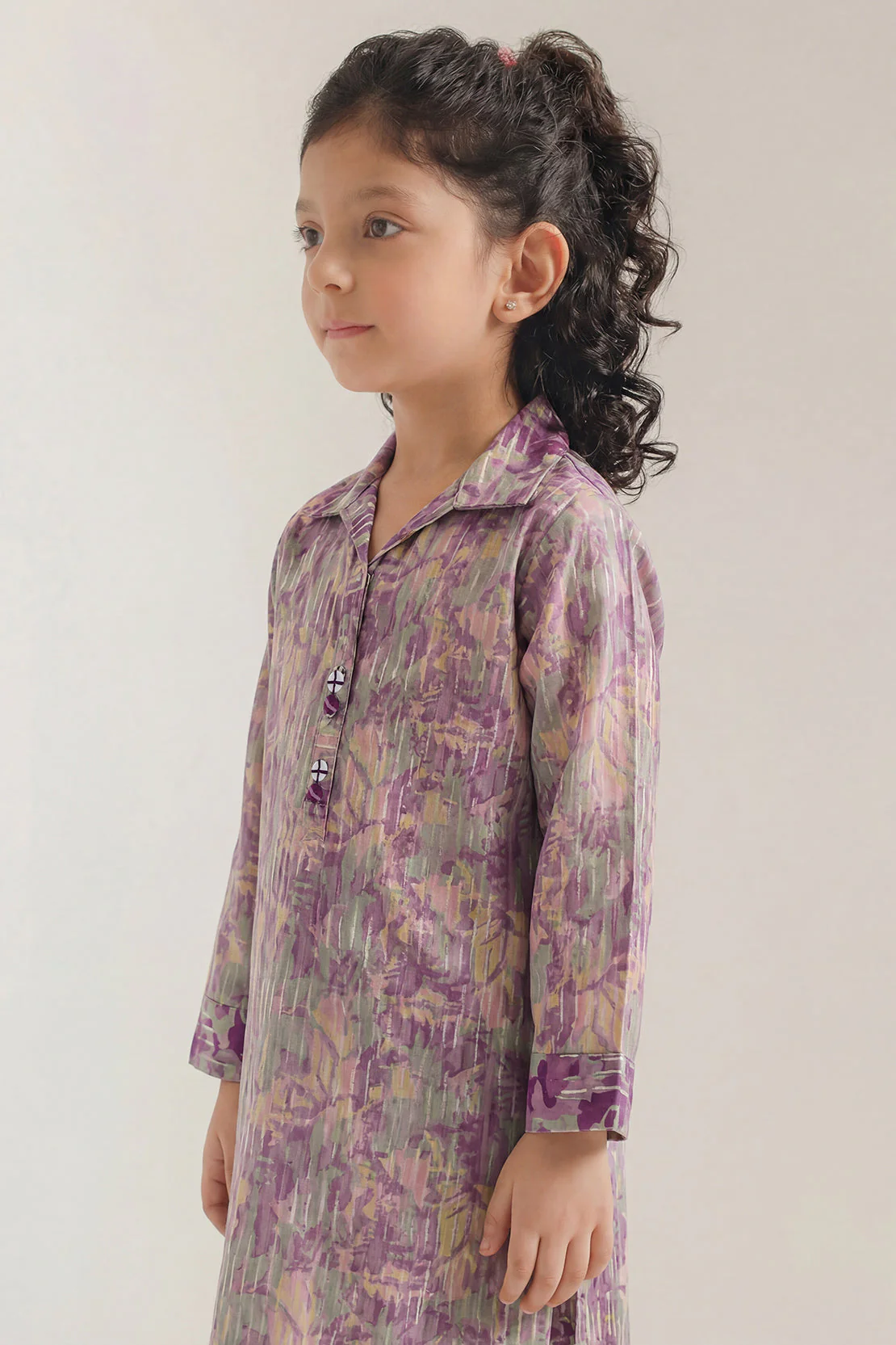 Printed Lawn Stitched 2 Piece (Shirt/Trouser) For Kids - Image 3