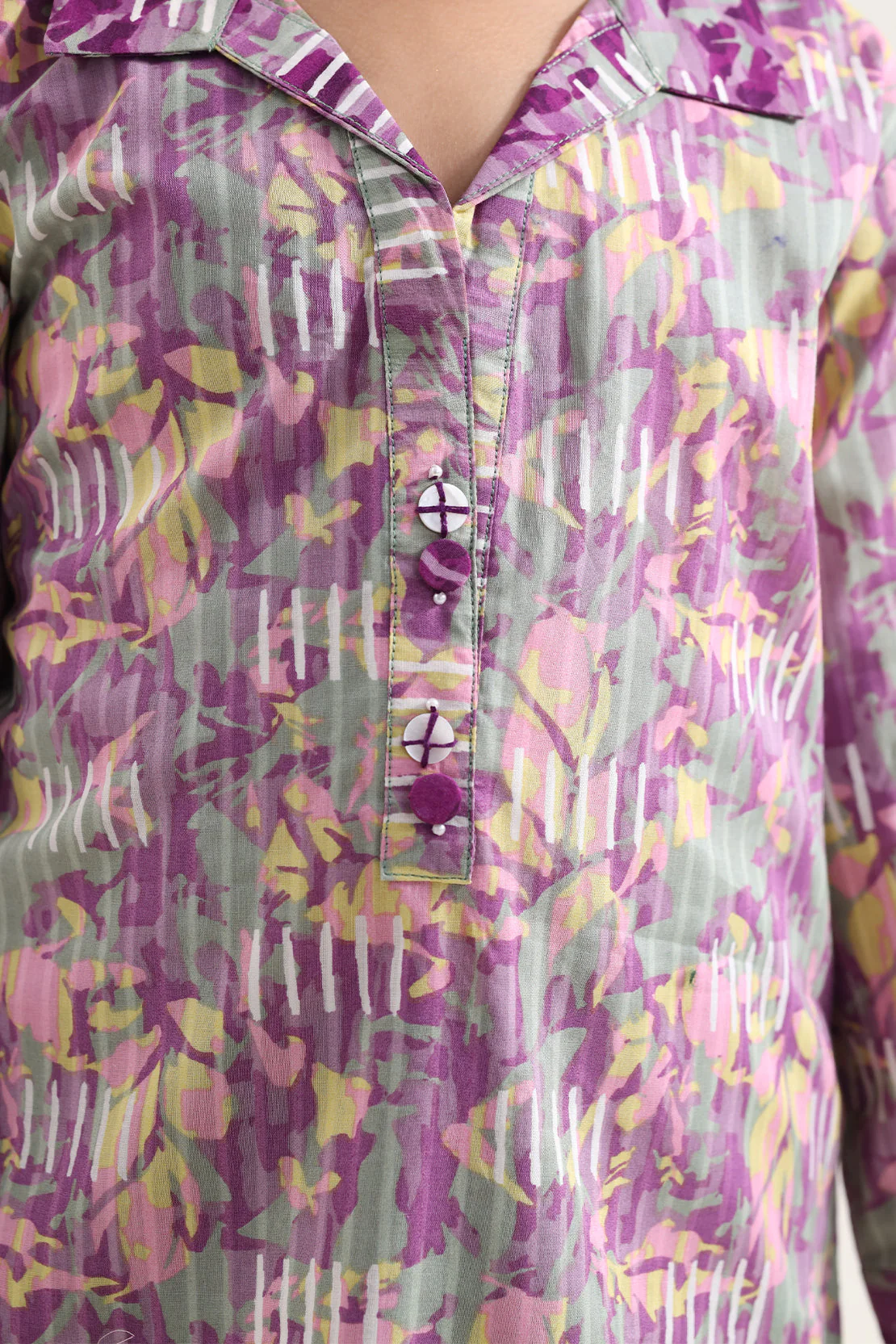 Printed Lawn Stitched 2 Piece (Shirt/Trouser) For Kids - Image 4