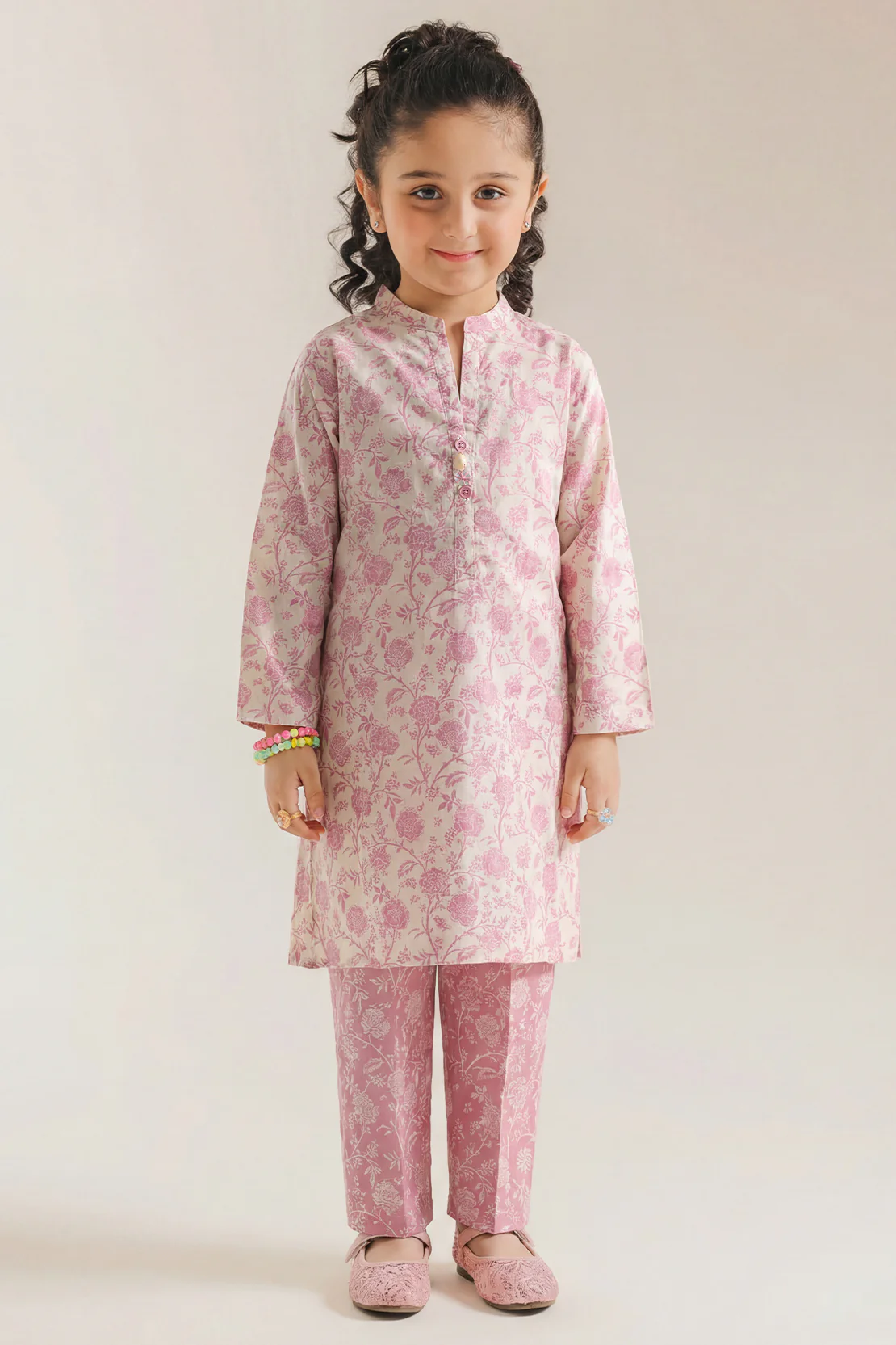 Printed Lawn Stitched 2 Piece (Shirt/Trouser) For Kids
