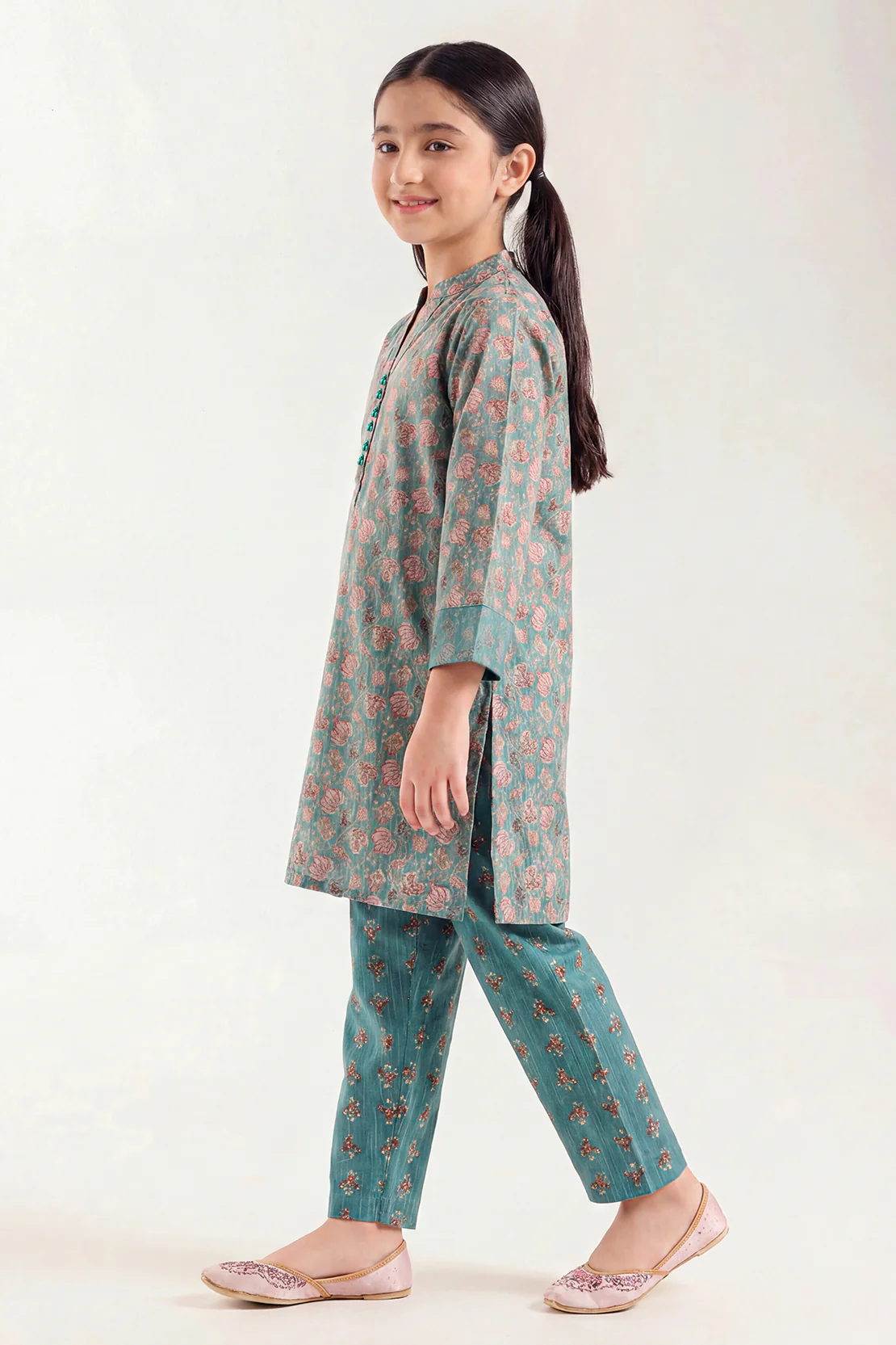 Printed Lawn Stitched 2 Piece (Shirt/Trouser) For Kids - Image 2