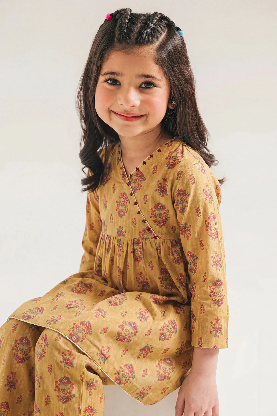Printed Lawn Stitched 2 Piece (Shirt/Trouser) For Kids